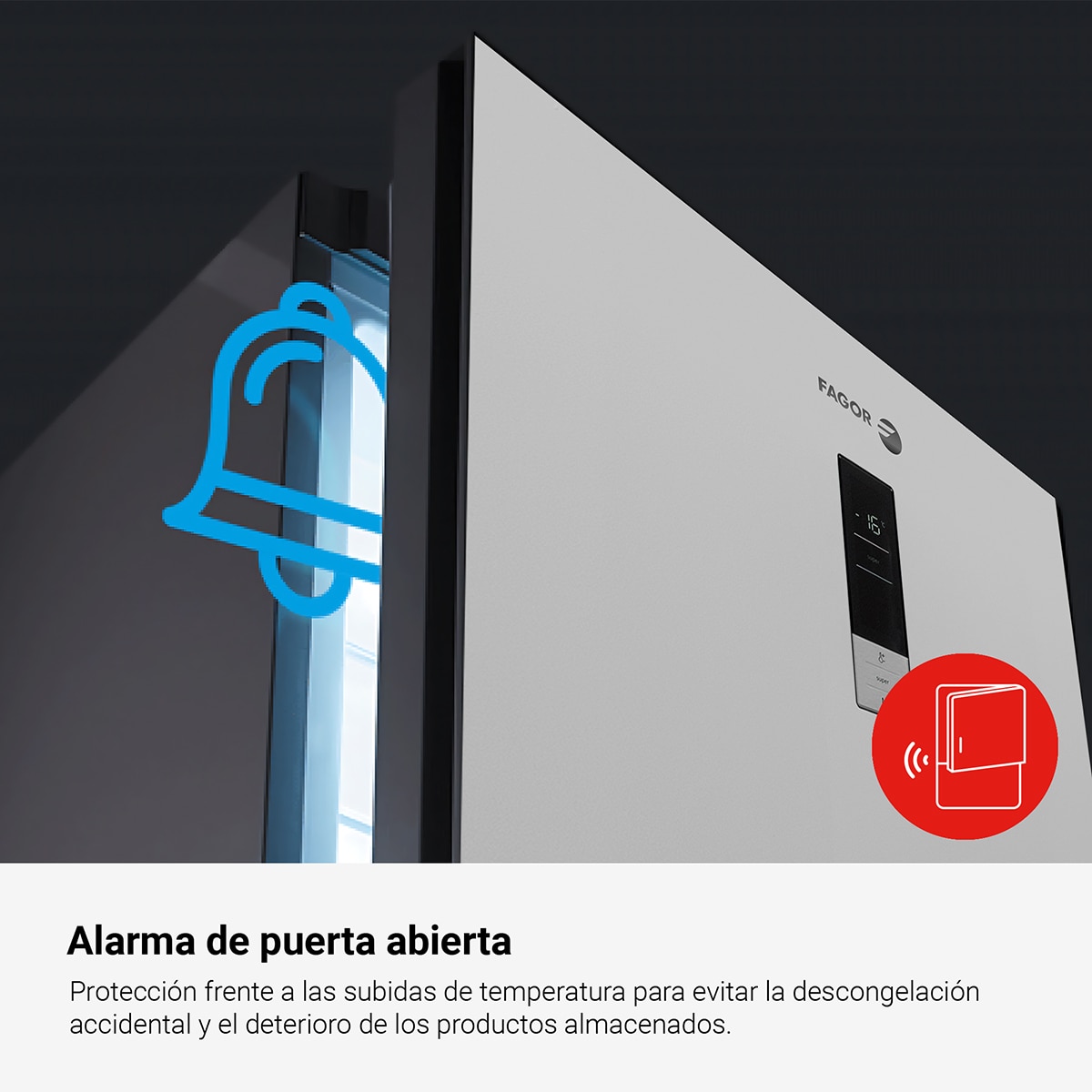 Arca Congeladora Vertical Fagor 3ZFK-1875 No Frost e de 186 cm - Branco Branco-12