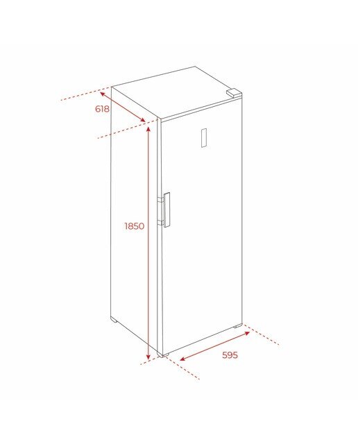 Arca Congeladora Vertical Teka RSF 75640 SS No Frost e de 185 cm - Inox Inox-4