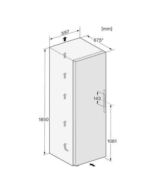 Arca Congeladora Vertical Miele FNS4882Dedt/cs No Frost e Side-by-Side e de 185 cm - Aço Inox Aço inoxidável-11