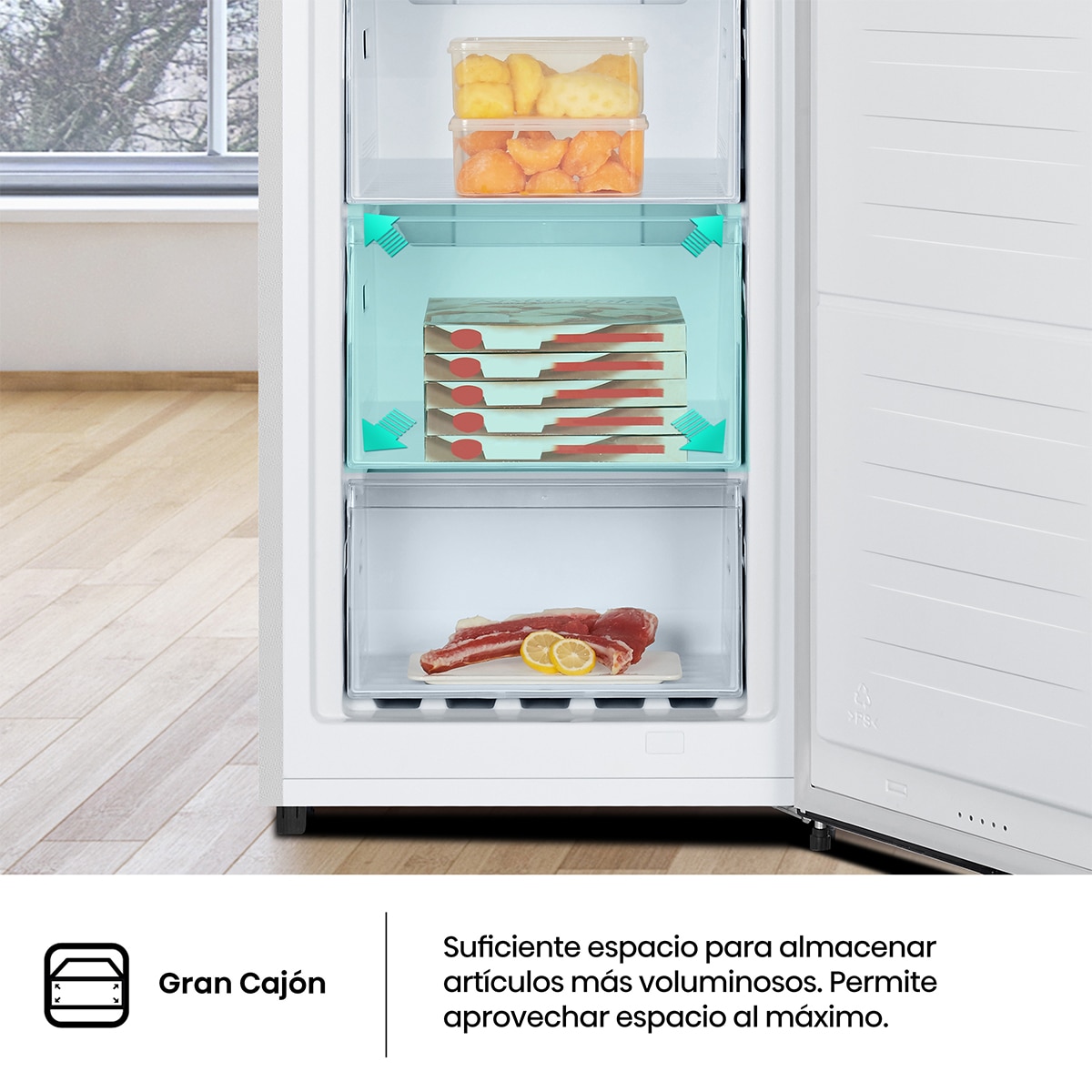 Imagen 11 de Congelador vertical Hisense No frost, Multi Airflow - FV191N4AW2 - Blanco Blanco