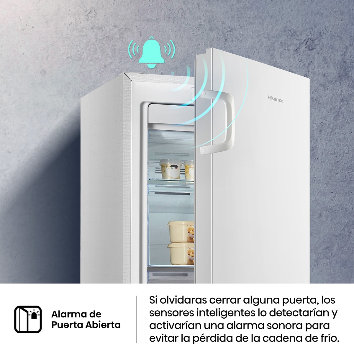 Imagen 12 de Congelador vertical Hisense No frost, Multi Airflow - FV191N4AW2 - Blanco Blanco