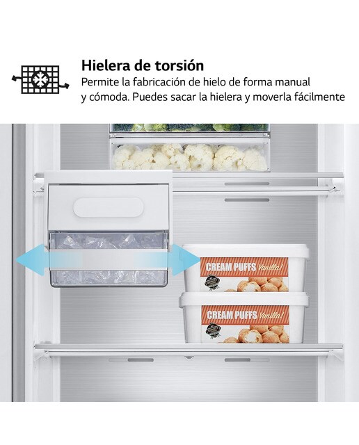 Congelador vertical LG 186 cm, 355 l, Multi Air Flow - GFM61MCCSF - Negro mate Negro mate-7