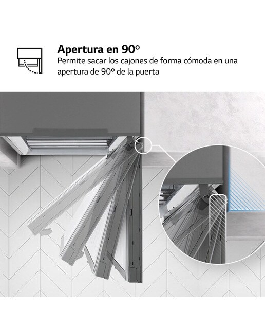 Congelador vertical LG 186 cm, 355 l, Multi Air Flow - GFM61MCCSF - Negro mate Negro mate-10