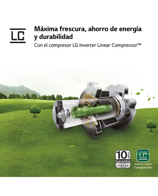 Congelador vertical LG 186 cm, 355 l, Multi Air Flow - GFM61MCCSF - Negro mate Negro mate-12