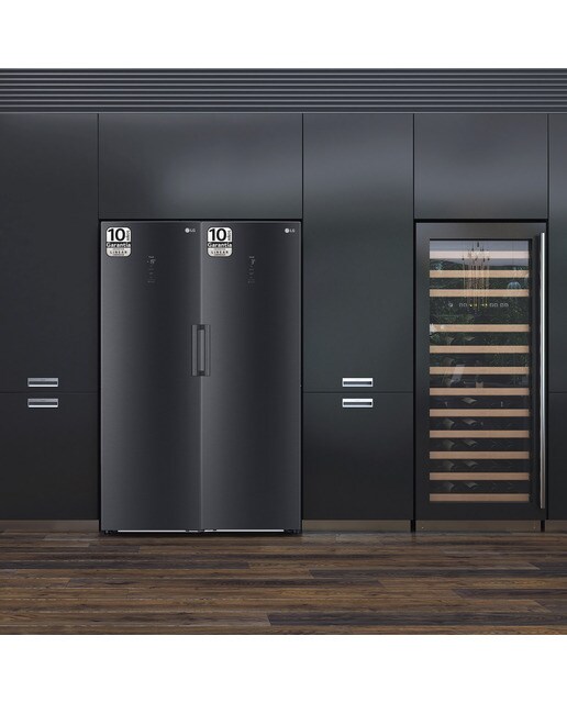 Congelador vertical LG 186 cm, 355 l, Multi Air Flow - GFM61MCCSF - Negro mate Negro mate-18