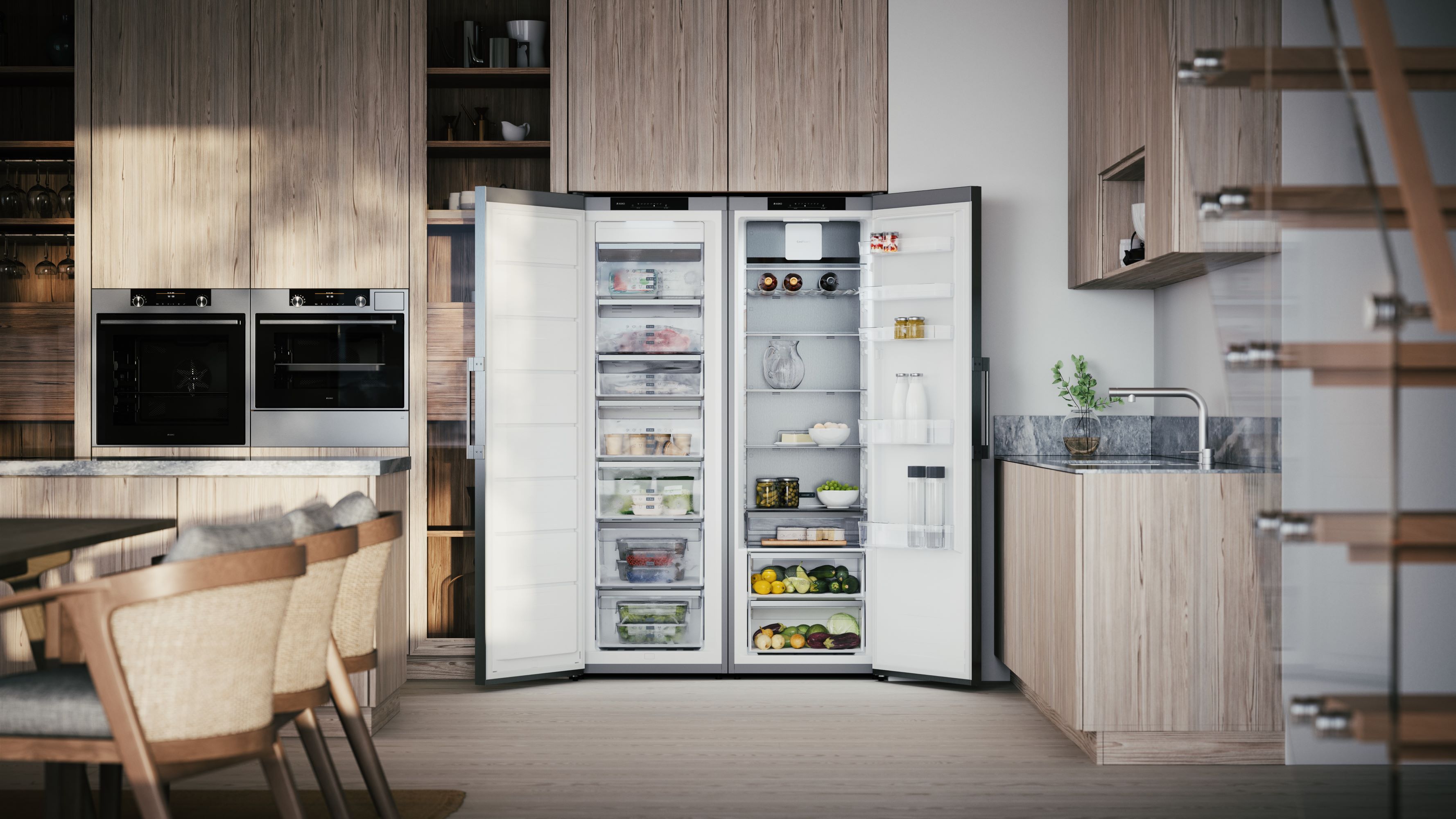 Arca Congeladora Vertical Asko FN23841S No Frost e de 185 cm - Inox Aço inoxidável-6