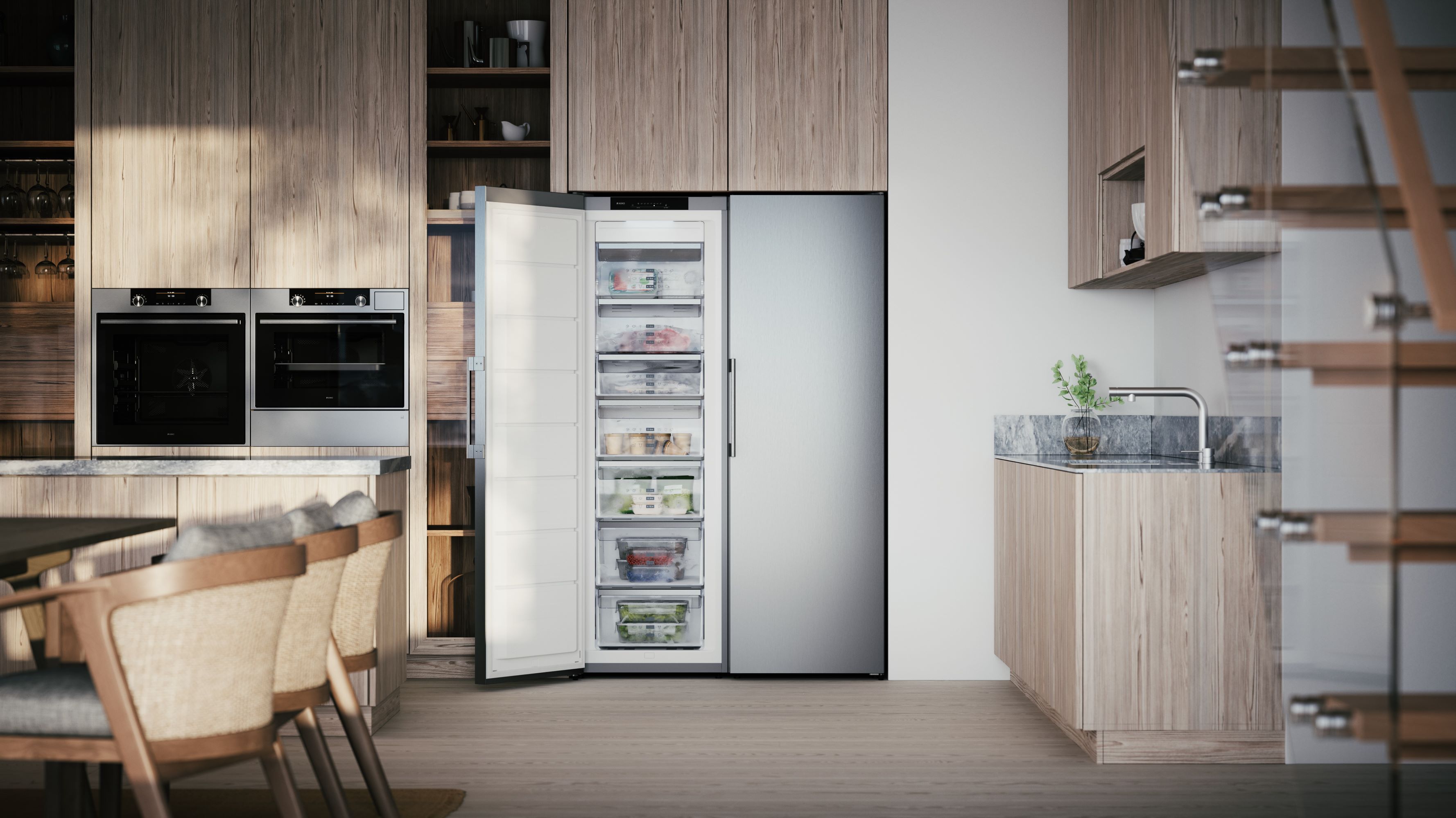 Arca Congeladora Vertical Asko FN23841S No Frost e de 185 cm - Inox Aço inoxidável-8