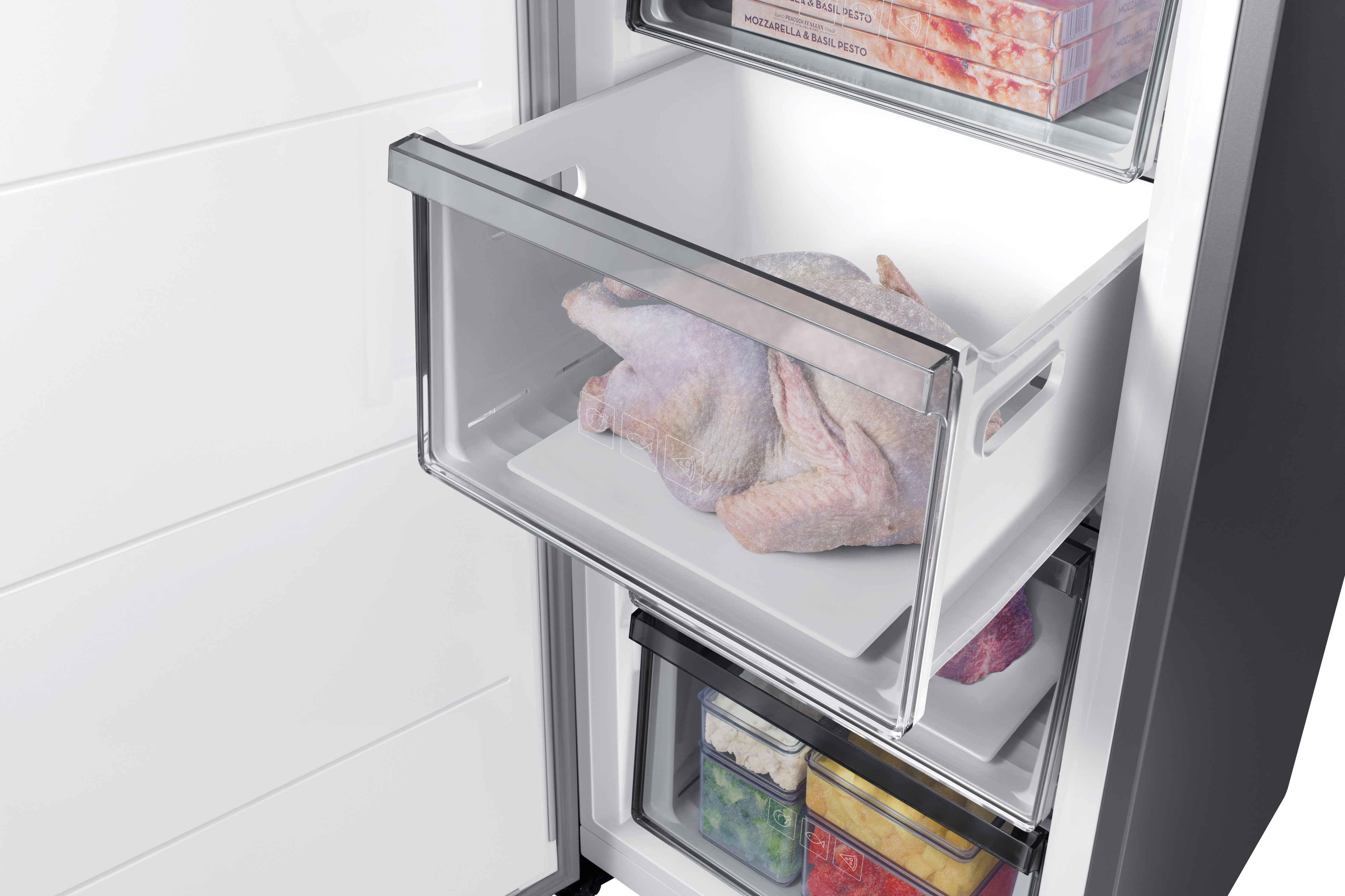 Congelador vertical Samsung No Frost - RZ32C7BB6S9/EF Inox-6