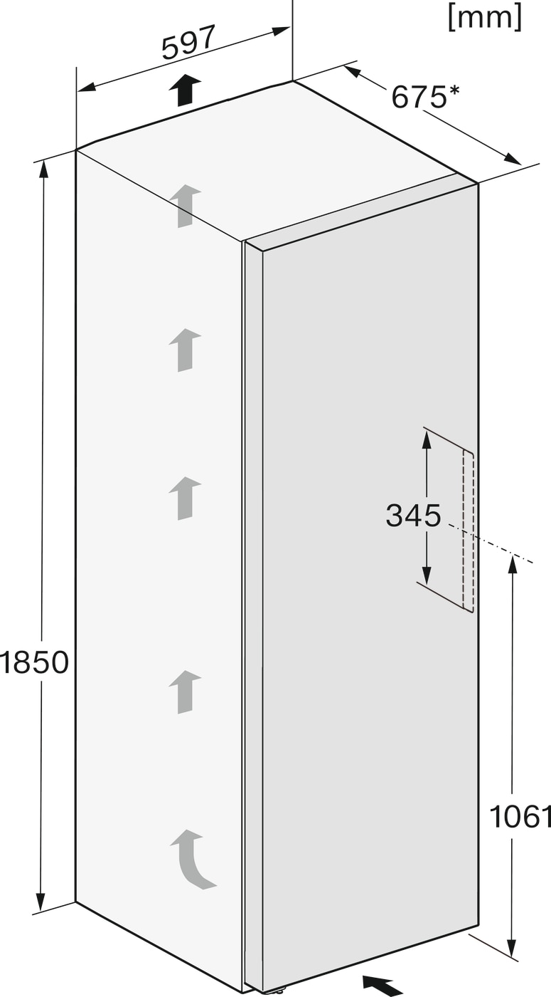 Arca Congeladora Vertical Miele FNS 4382 D ws NoFrost e SideOpen para Combinação Side-by-Side e de 185,5 cm - Branco Branco-4