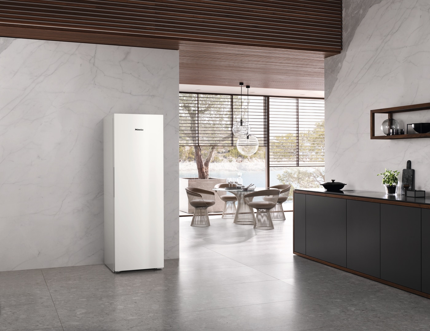 Arca Congeladora Vertical Miele FNS 4382 D ws NoFrost e SideOpen para Combinação Side-by-Side e de 185,5 cm - Branco Branco-7