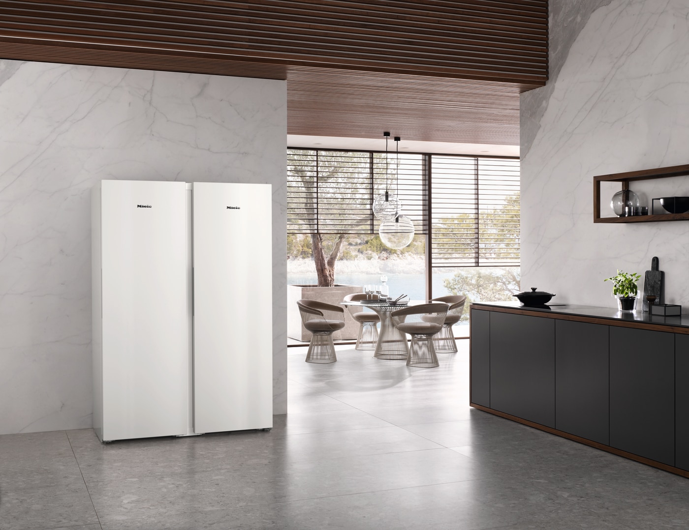 Arca Congeladora Vertical Miele FNS 4382 D ws NoFrost e SideOpen para Combinação Side-by-Side e de 185,5 cm - Branco Branco-8