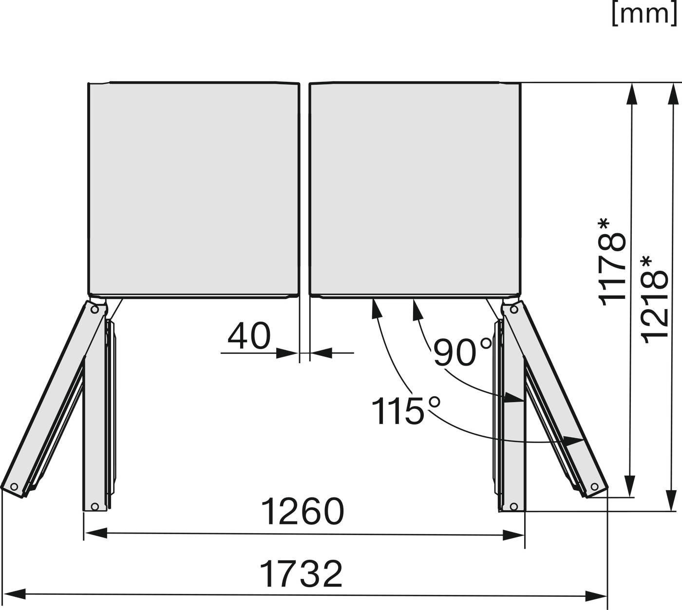 Arca Congeladora Vertical Miele FNS 4382 D ws NoFrost e SideOpen para Combinação Side-by-Side e de 185,5 cm - Branco Branco-12