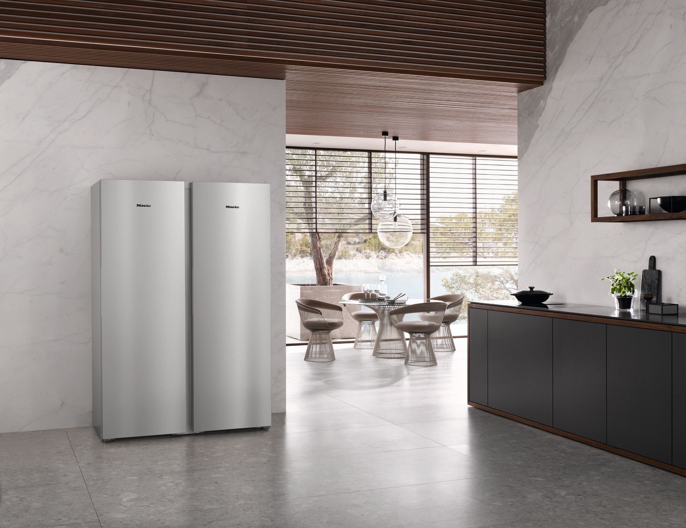 Arca Congeladora Vertical Miele FNS 4382 D el NoFrost e SideOpen para Combinação Side-by-Side e de 185,5 cm - Aço Inoxidável Inox-8