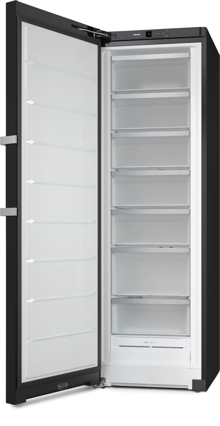 Arca Congeladora Vertical Miele FNS 4782 D bst NoFrost para Combinação Side-by-Side e de 185,5 cm - Porta Blacksteel Preto-2