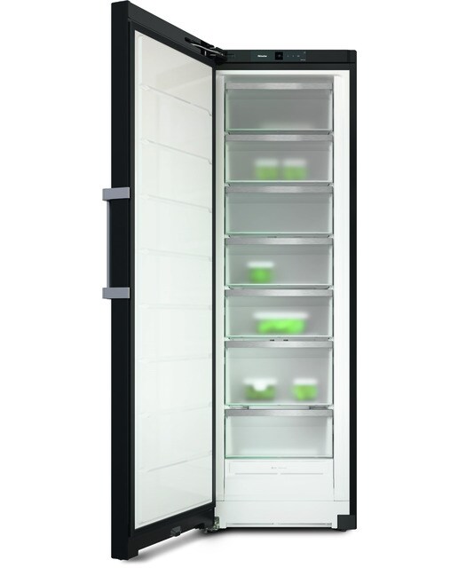 Arca Congeladora Vertical Miele FNS 4782 D bst NoFrost para Combinação Side-by-Side e de 185,5 cm - Porta Blacksteel Preto-3