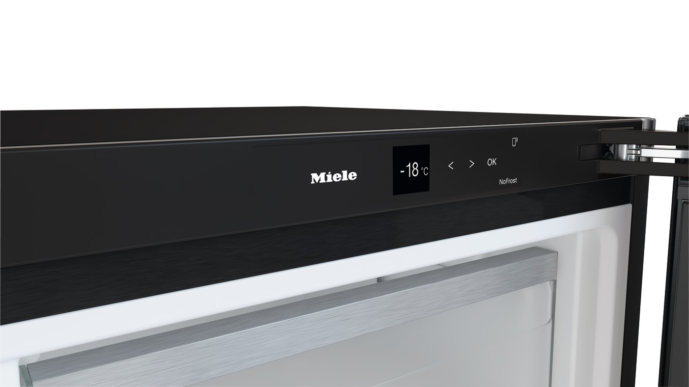 Arca Congeladora Vertical Miele FNS 4782 D bst NoFrost para Combinação Side-by-Side e de 185,5 cm - Porta Blacksteel Preto-4