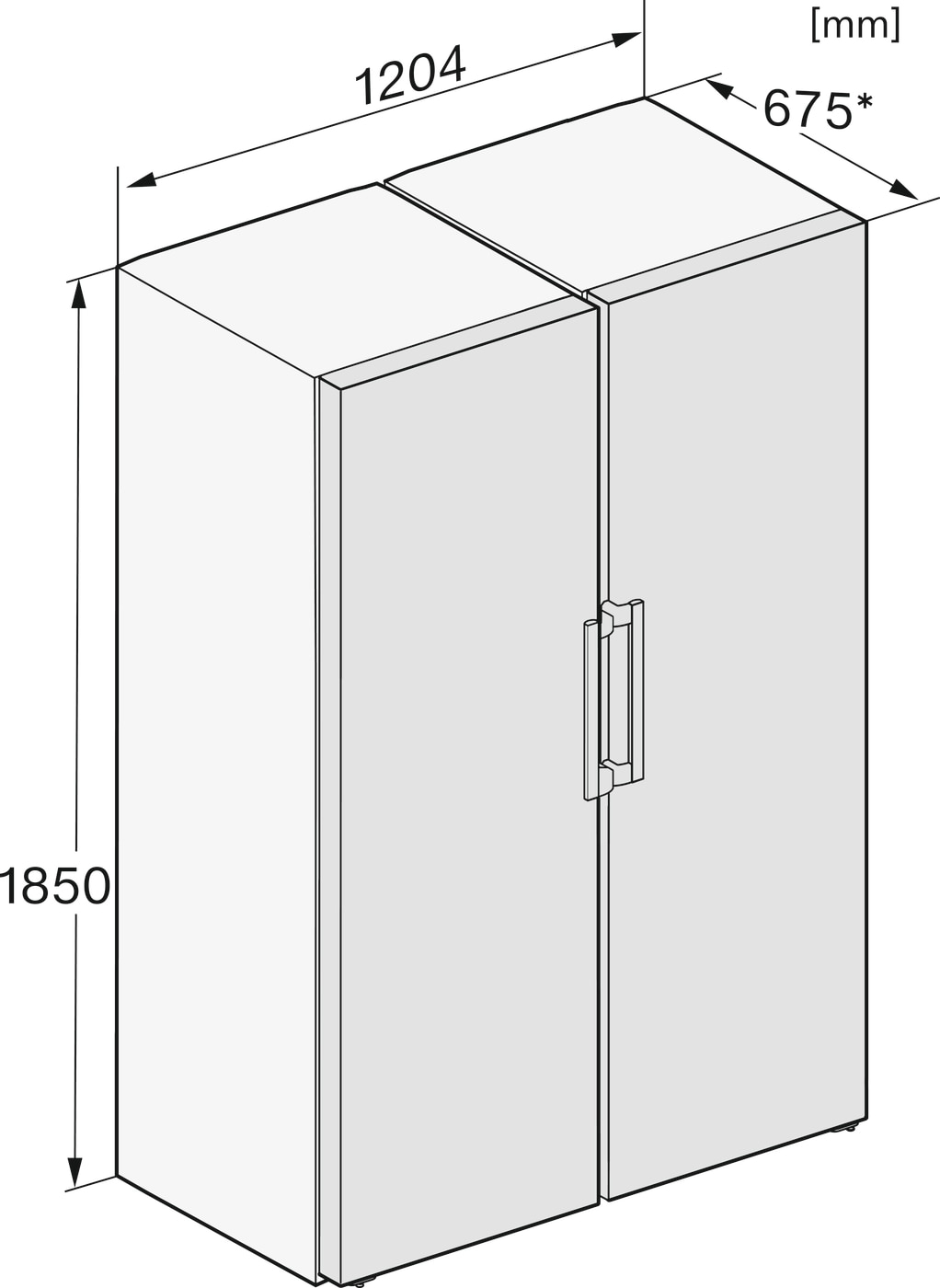 Arca Congeladora Vertical Miele FNS 4782 D bst NoFrost para Combinação Side-by-Side e de 185,5 cm - Porta Blacksteel Preto-7