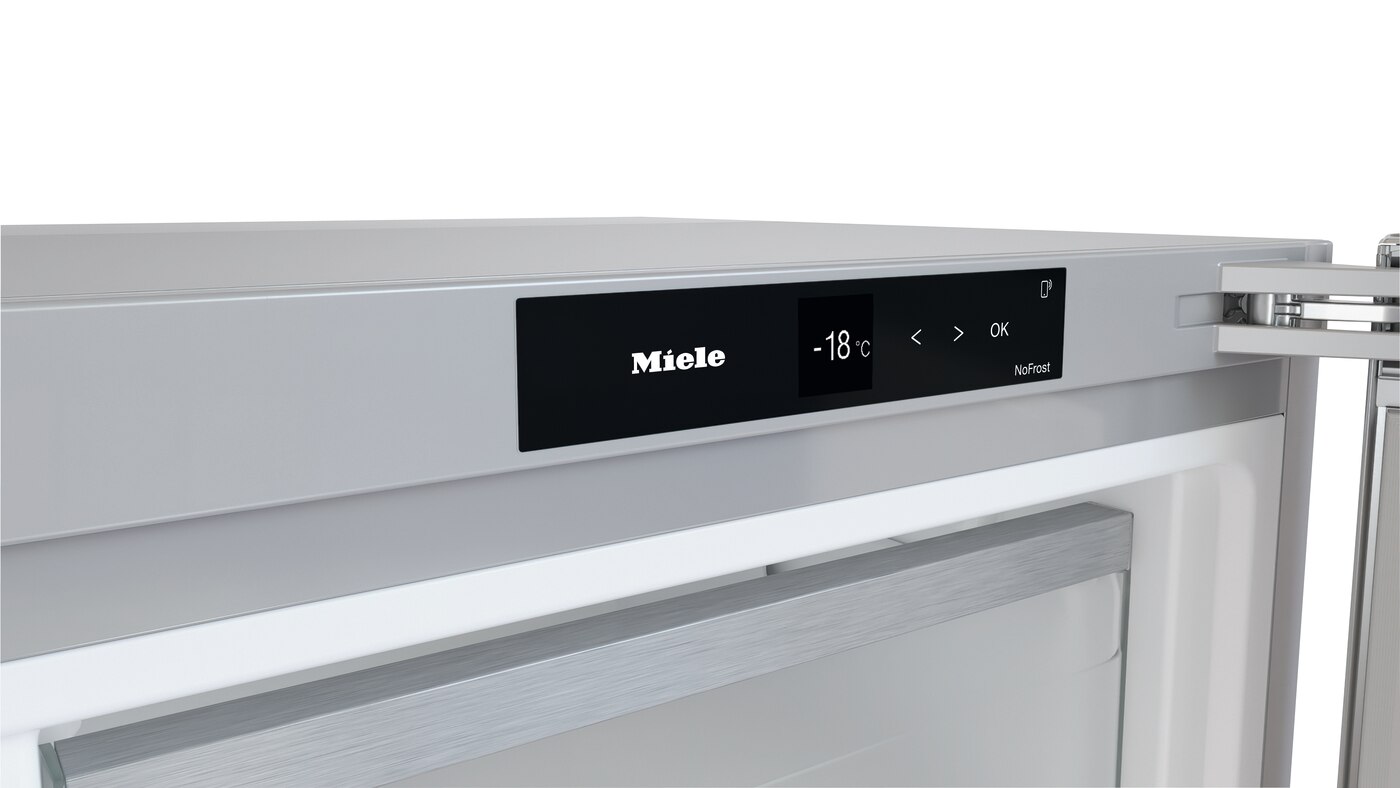 Arca Congeladora Vertical Miele FNS 4782 D edt/cs NoFrost para Combinação Side-by-Side e de 185,5 cm - Inox CleanSteel Aço inoxidável-5