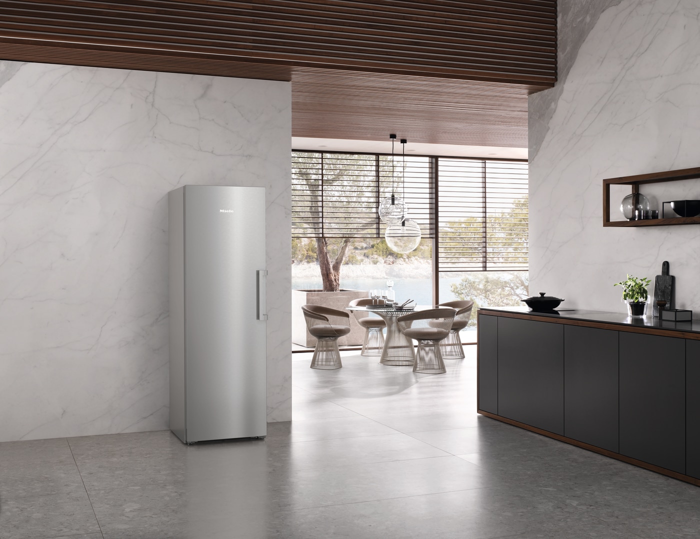 Arca Congeladora Vertical Miele FNS 4782 D edt/cs NoFrost para Combinação Side-by-Side e de 185,5 cm - Inox CleanSteel Aço inoxidável-7