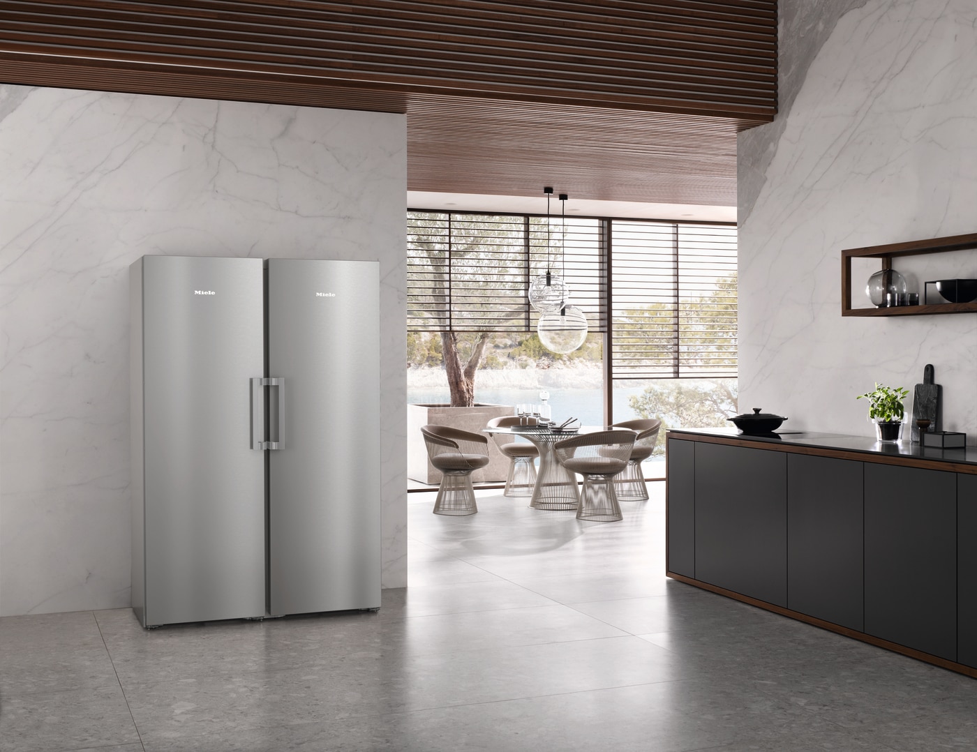Arca Congeladora Vertical Miele FNS 4782 D edt/cs NoFrost para Combinação Side-by-Side e de 185,5 cm - Inox CleanSteel Aço inoxidável-8
