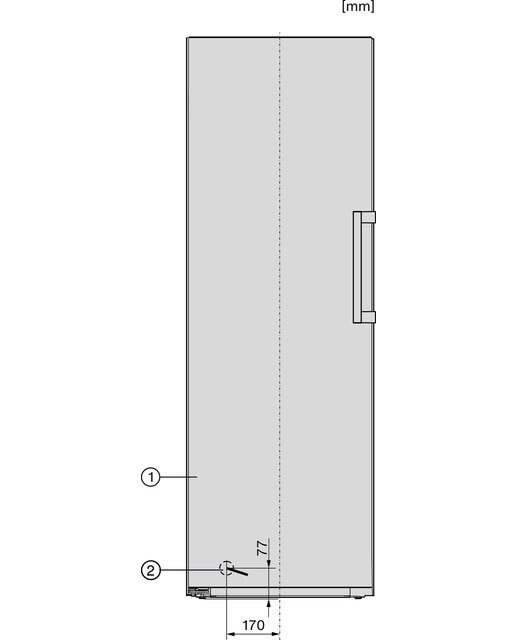 Arca Congeladora Vertical Miele FNS 4782 D edt/cs NoFrost para Combinação Side-by-Side e de 185,5 cm - Inox CleanSteel Aço inoxidável-9