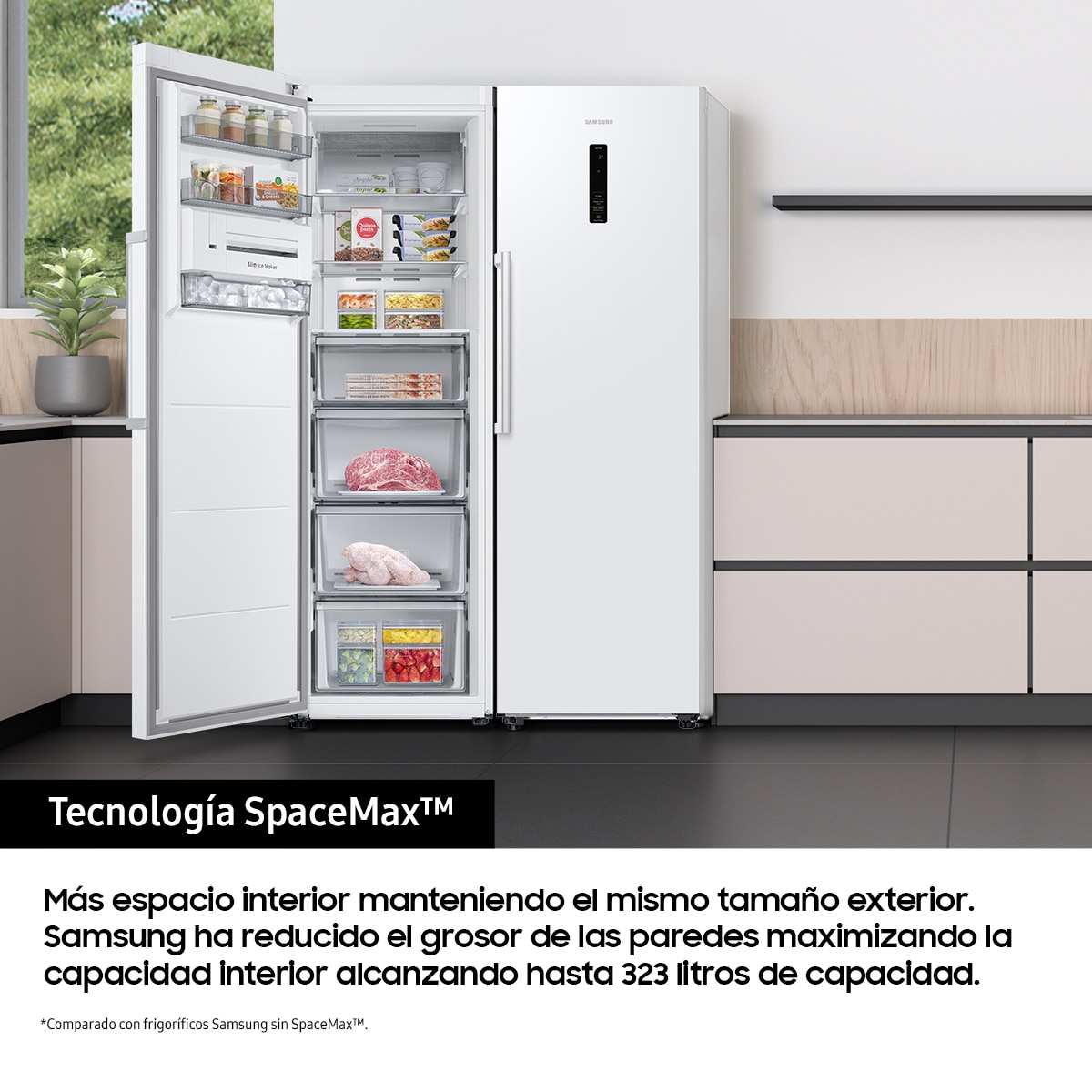 Congelador vertical Samsung Total No Frost - SMART RZ32C7CDE Blanco-5