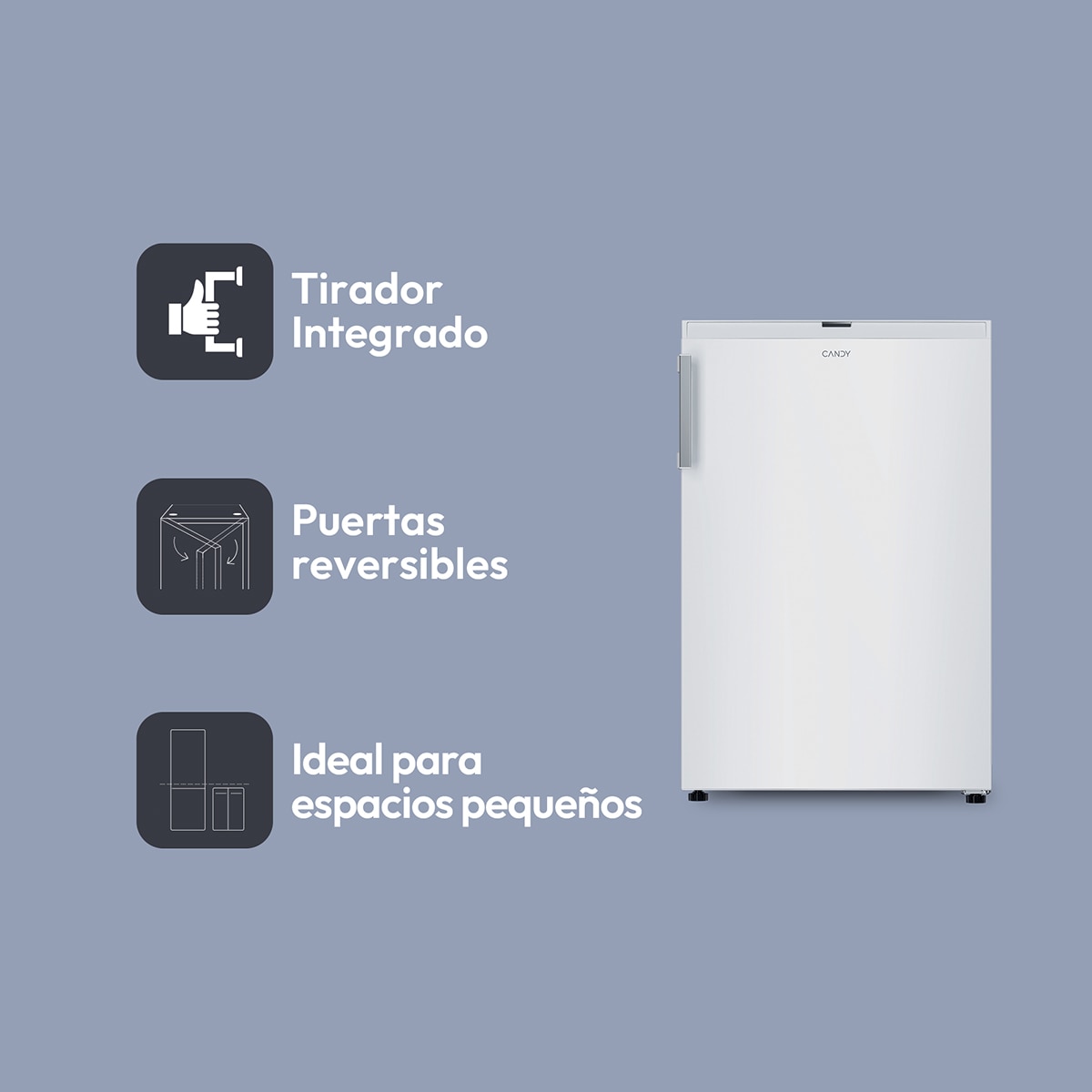 Congelador vertical Candy - CNUQ2L58EWH Blanco-5