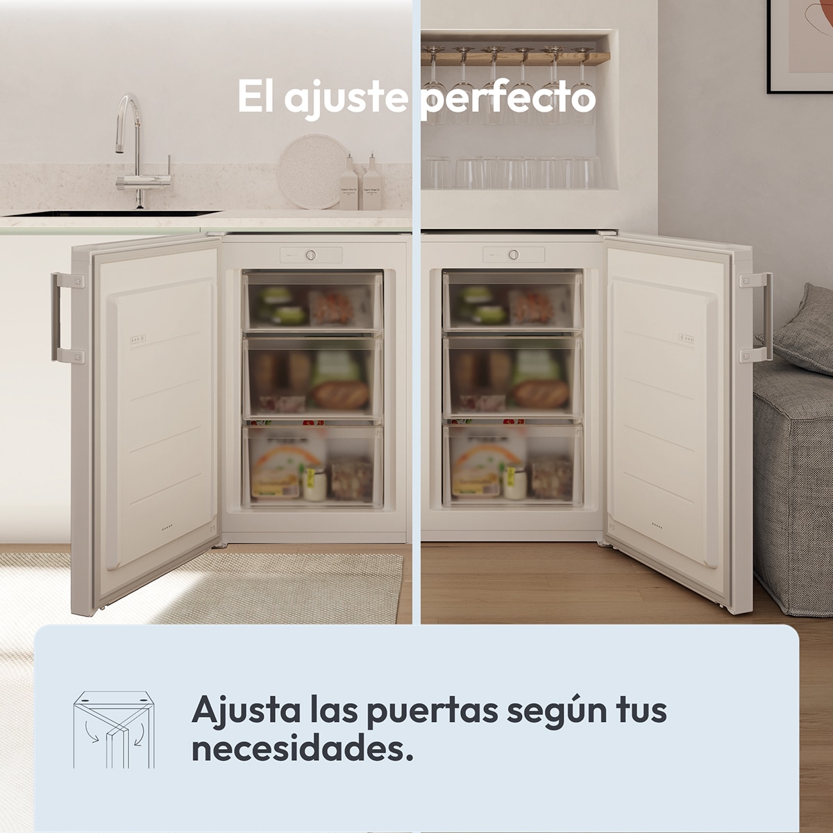 Congelador vertical Candy - CNUQ2L58EWH Blanco-7