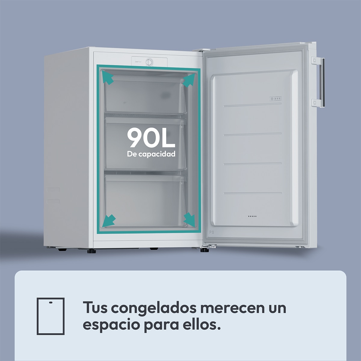 Congelador vertical Candy - CNUQ2L58EWH Blanco-8