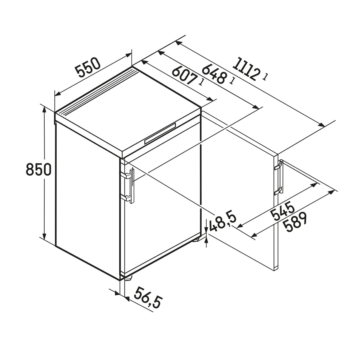Congelador mini vertical Liebherr FrostProtect, 107 litros, Blanco - Fc 1404 Blanco-2