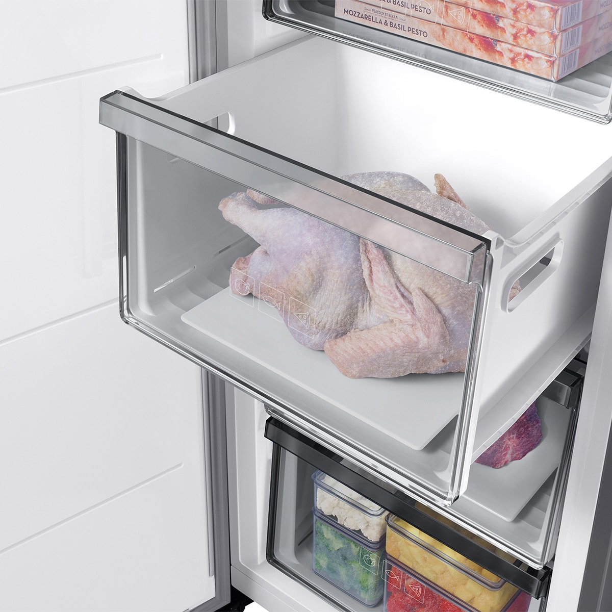 Congelador Samsung con IA 186cm All Around Cooling 323L Clase E Inox RZ32C7BEES9/EF Inox-9