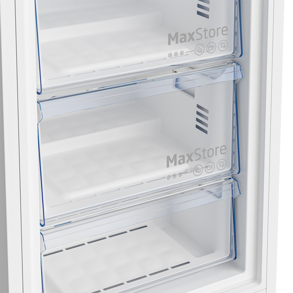 Congelador vertical Beko Total No Frost - B3RFNE274W Blanco-6