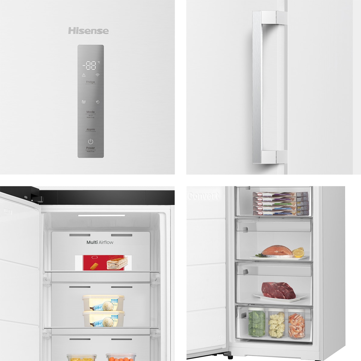 Congelador 1 puerta Hisense  Kitchen Fit, Total No Frost - FT3K310SEWE1 Blanco-13