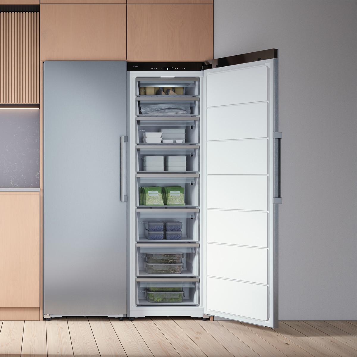 Arca Congeladora Vertical Asko RFF286KNCS1 No Frost e de 185 cm - Aço Inox Aço inoxidável-7