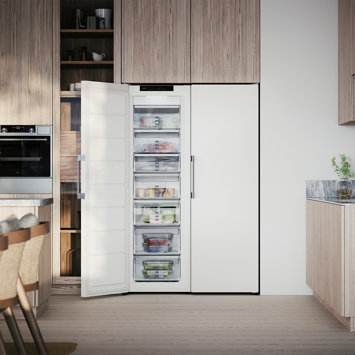 Arca Congeladora Vertical Asko RFF286KNCW1 No Frost e de 185 cm - Branco Branco-8