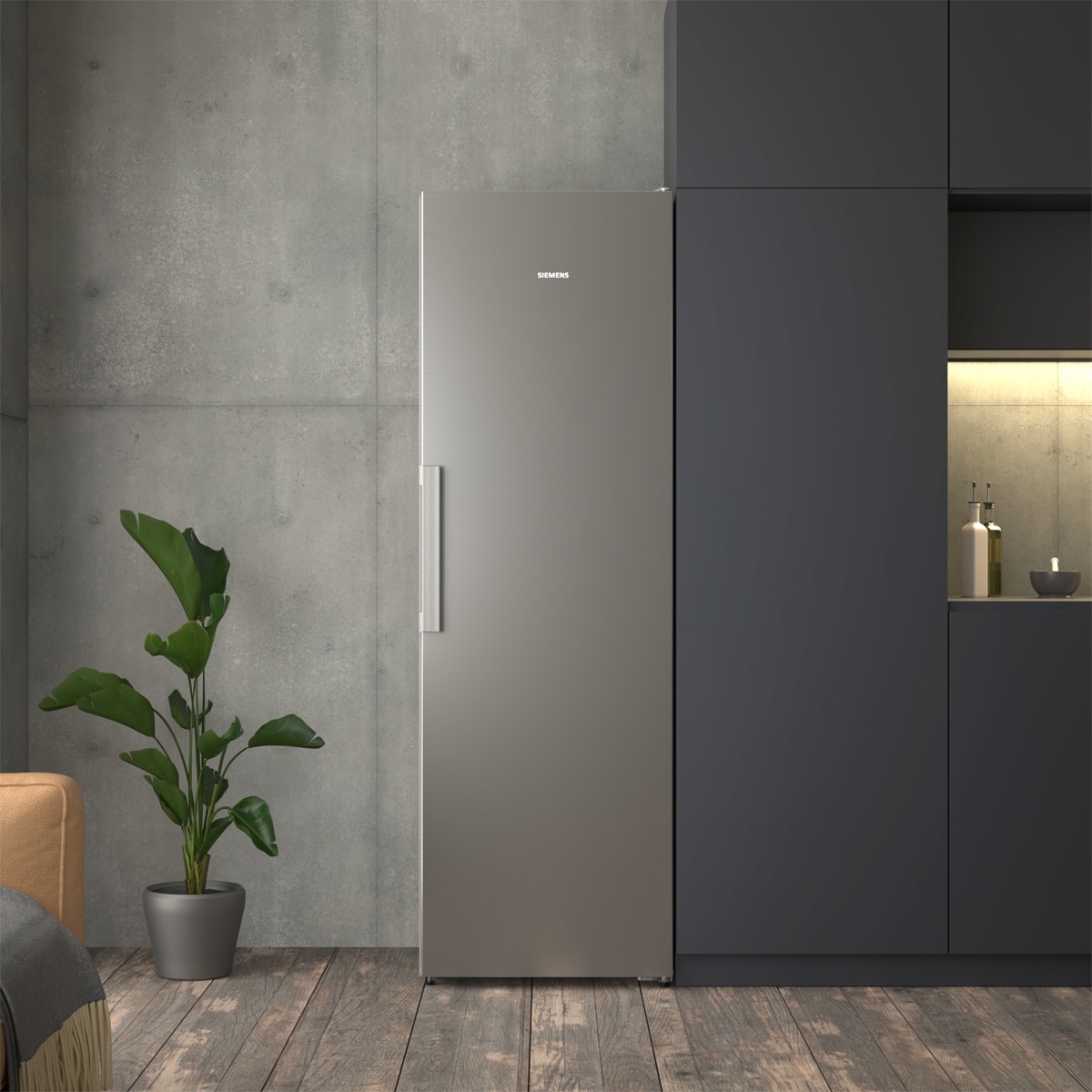 Arca Congeladora Vertical Siemens GS36NVICG Total No Frost de 1 Porta Aço Antimarcas-2