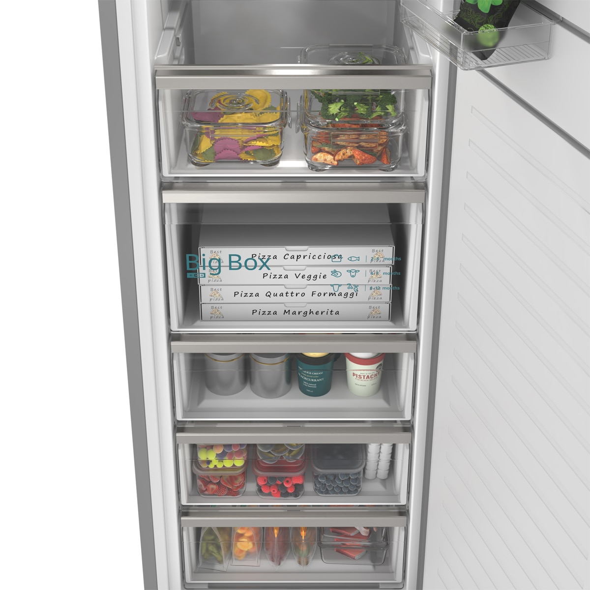 Arca Congeladora Vertical Siemens GS36NVICG Total No Frost de 1 Porta Aço Antimarcas-6