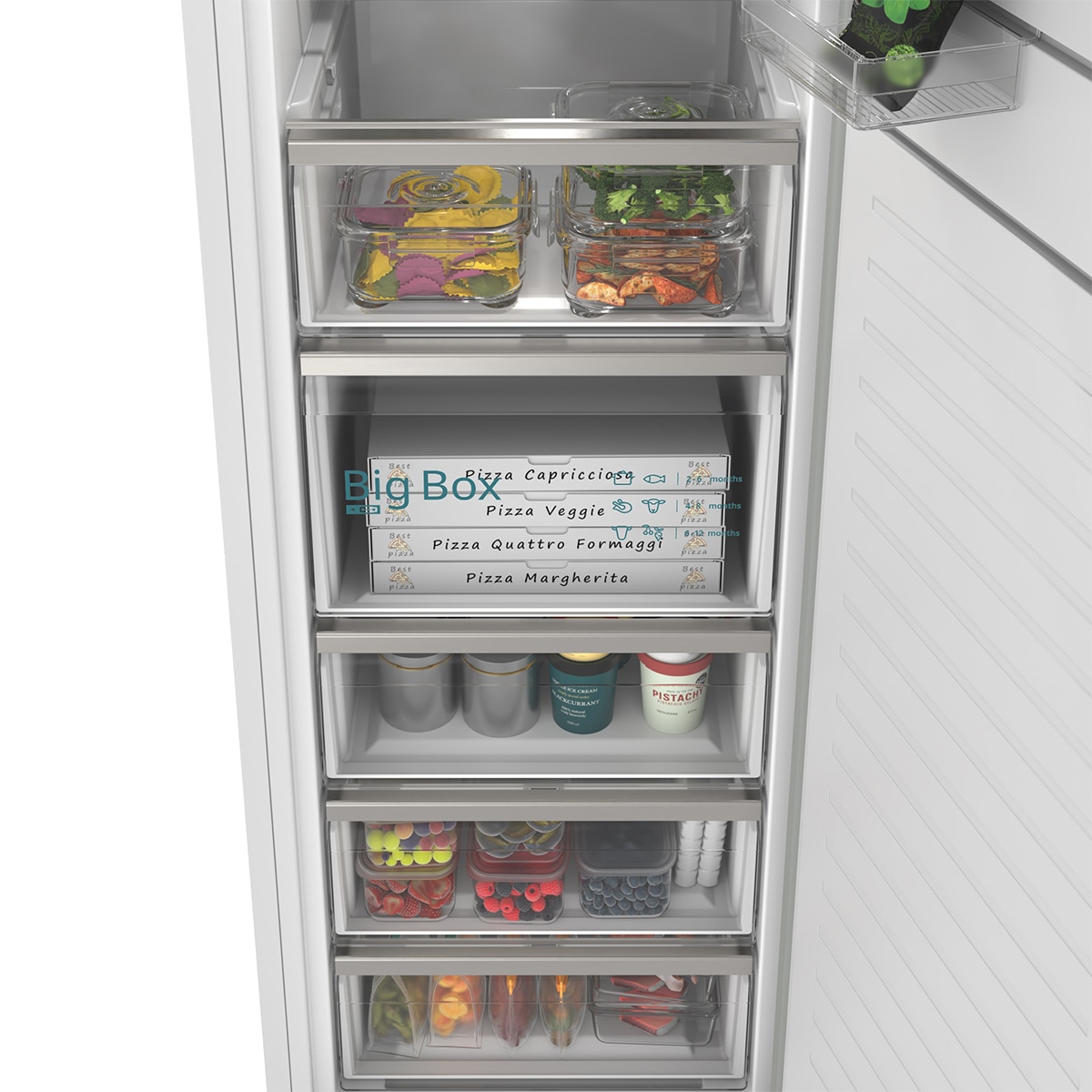 Arca Congeladora Vertical Siemens GS36NVWDG Total No Frost de 1 Porta Branco-6
