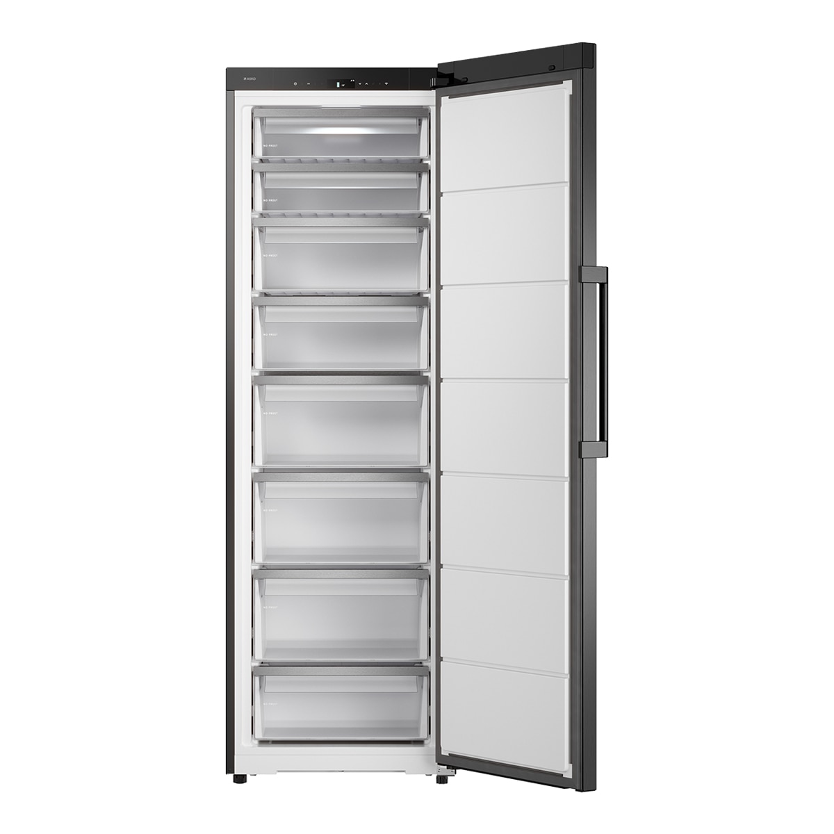 Arca Congeladora Vertical Asko RFF586KNCB1 Flush Integration, No Frost e de 186 cm Aço preto-4