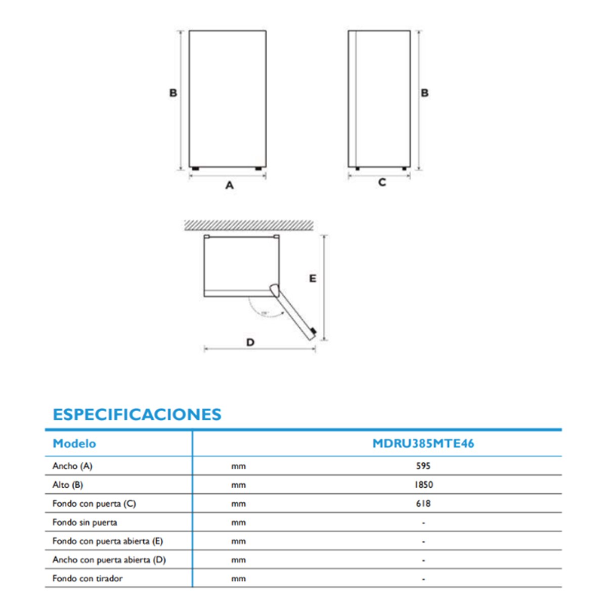 Arca Congeladora Vertical Midea MDRU385MTE46 Total No Frost - Aço Inoxidável Aço inoxidável-2