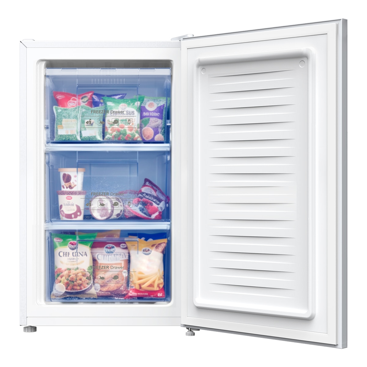 Congelador Vertical Infiniton Ciclico, 63 Litros, Clase Energetica D CV-85L8BDD Blanco-5