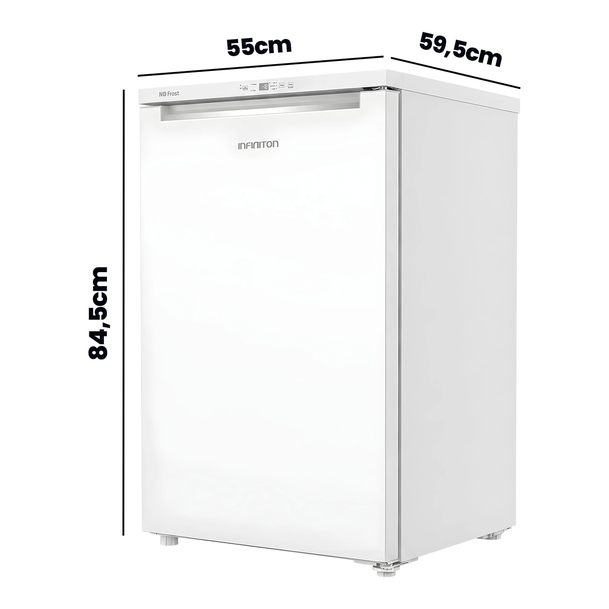Congelador Vertical Infiniton No Frost, 87 Litros, Clase Energetica D, CV-87L8BDT Blanco-2