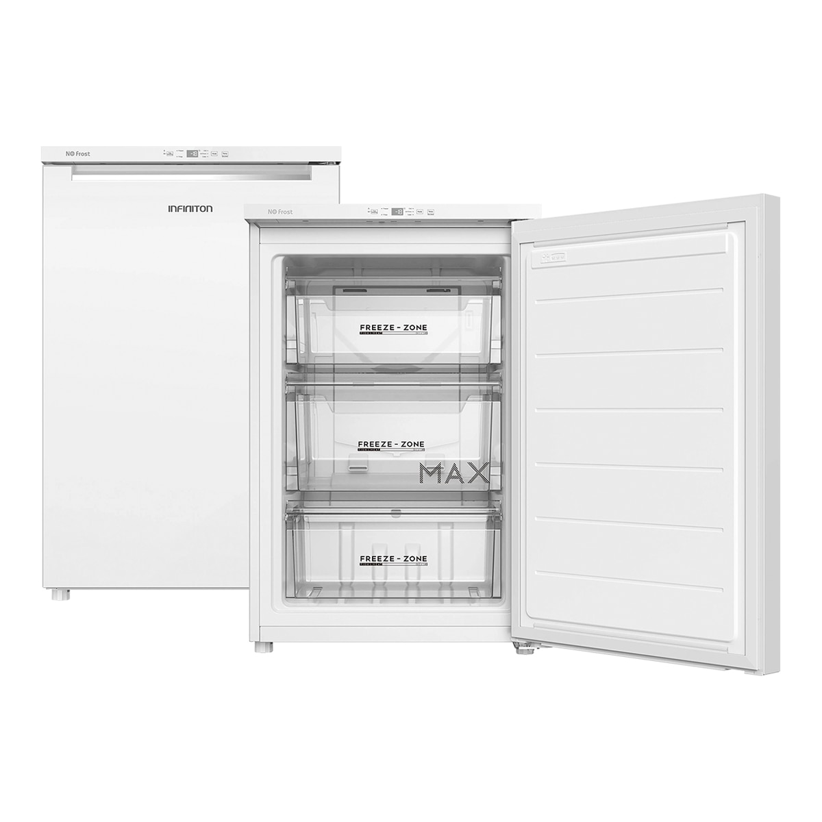 Congelador Vertical Infiniton No Frost, 87 Litros, Clase Energetica D, CV-87L8BDT Blanco-4