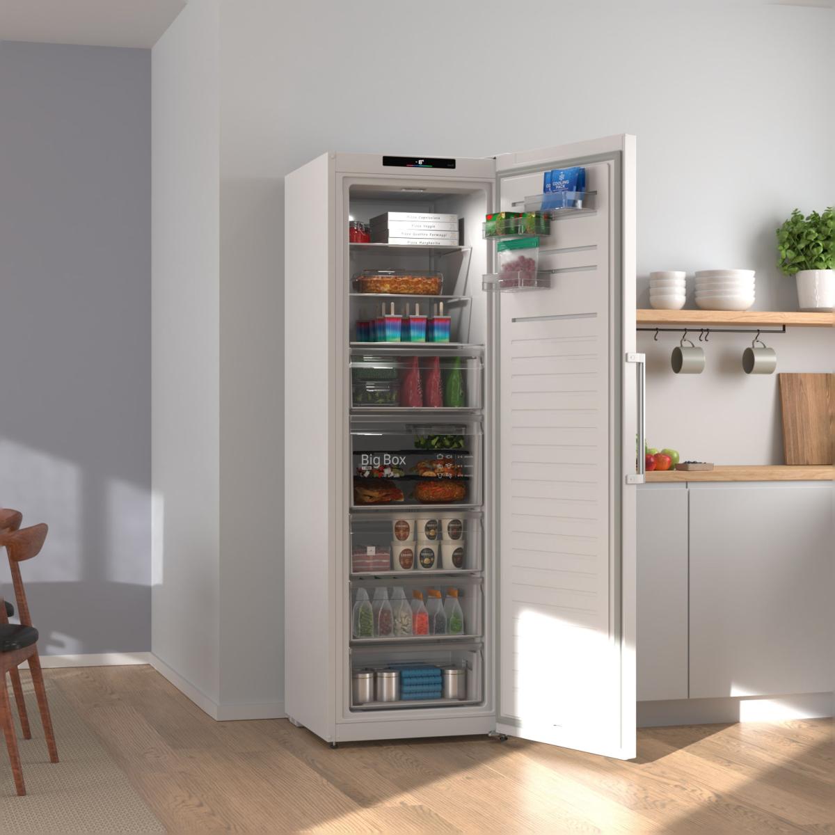 Congelador Bosch, Serie 4, Capacidad XXL - GSN36VWDG - Blanco Blanco-4