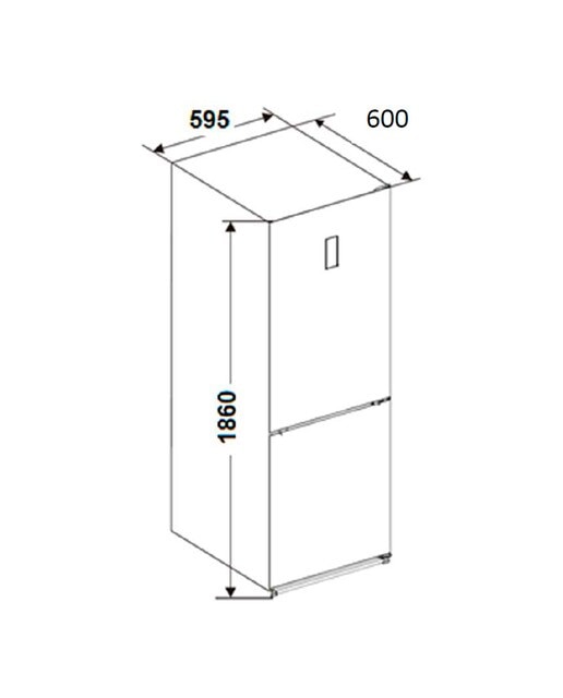 Frigorífico Combinado Fagor 3FFK-6636 No Frost e de 186 cm - Branco Branco-2