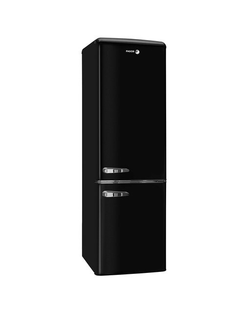Frigorífico Combinado Fagor 3FFV-1855N Frio Estático e de 181 cm - Preto Preto brilho-1