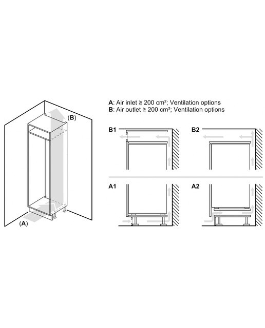 Frigorífico Combinado Encastrável Bosch Série 6 KBN96ADD0 XXL com Fecho SoftClose Branco-9