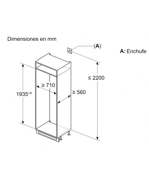 Frigorífico Combinado Encastrável Bosch Série 6 KBN96ADD0 XXL com Fecho SoftClose Branco-11