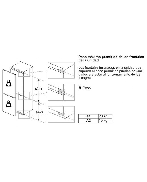 Frigorífico Combinado Encastrável Bosch Série 6 KBN96ADD0 XXL com Fecho SoftClose Branco-12