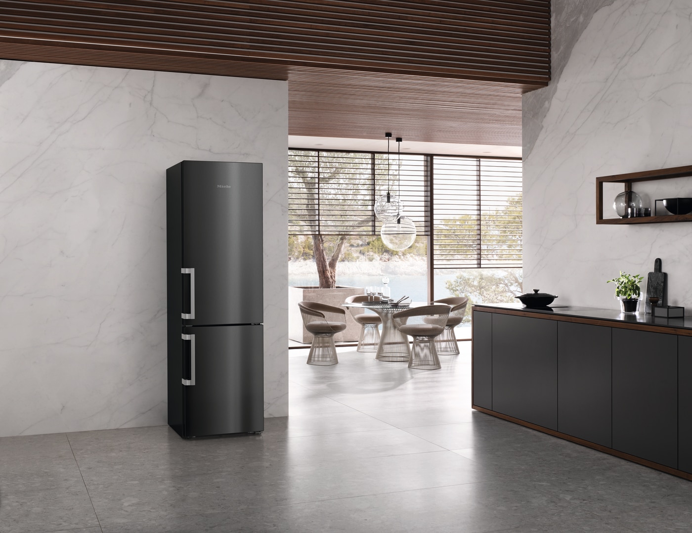 Frigorífico Combinado Miele KFN 4795 AD BST DailyFresh, NoFrost e DynaCool e de 201,5 cm - Porta Blacksteel 7